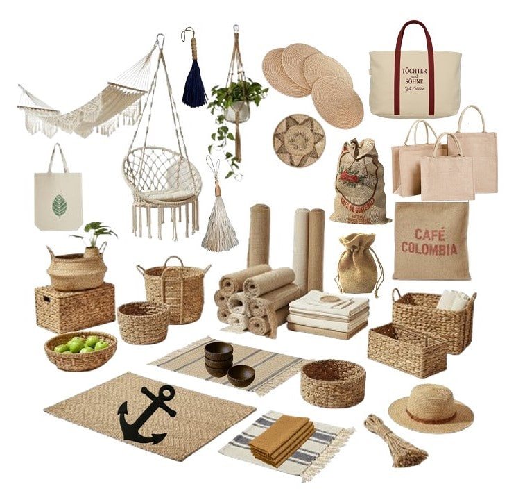 Sustainable handcrafted items represent Habitat Cultures as an eco-friendly products supplier